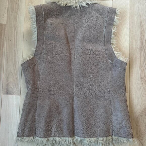 Vintage Penny Lane Shearling Vest – Genuine Leather (Size M) - Picture 6 of 8
